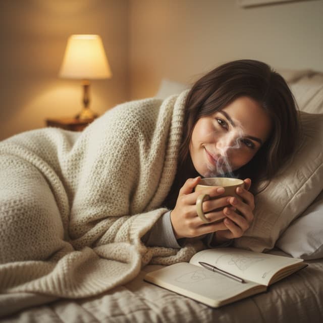 AI-generated companion, warm and casual portrait